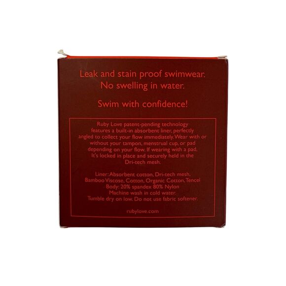 NEW Ruby Love Classic Leak Proof Protection Swim Bottoms Size 2XL Black Swimwear - Picture 6 of 8